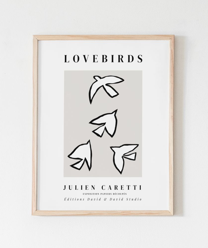 Affiches - LOVEBIRDS. - DAVID & DAVID STUDIO