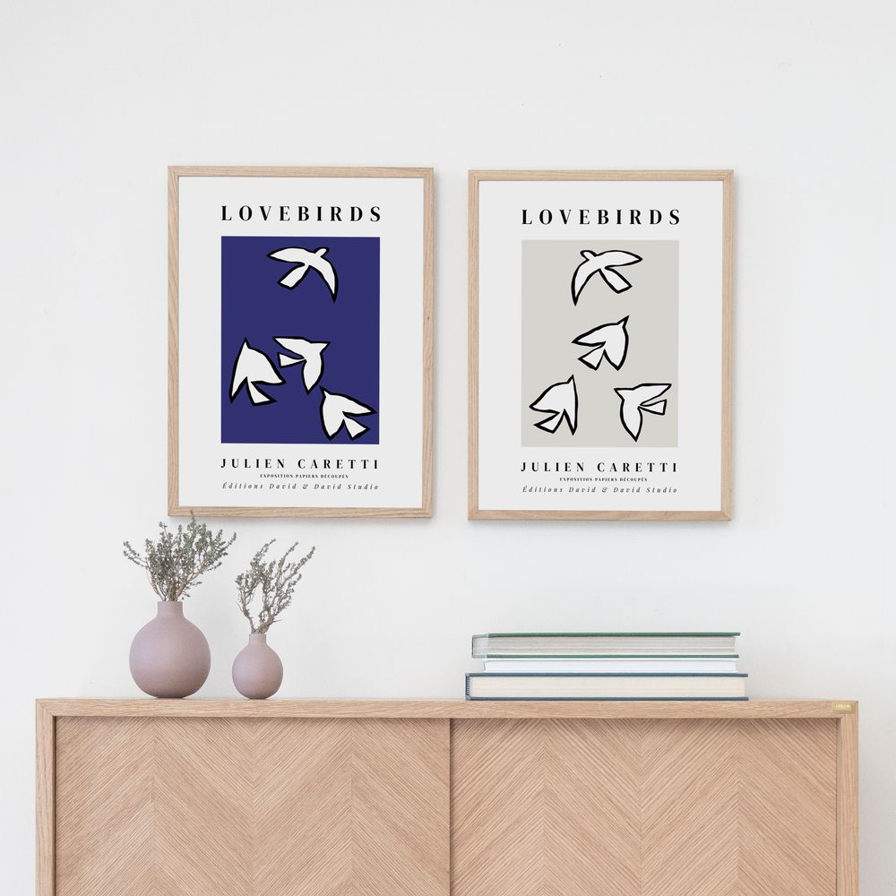 Affiches - LOVEBIRDS. - DAVID & DAVID STUDIO
