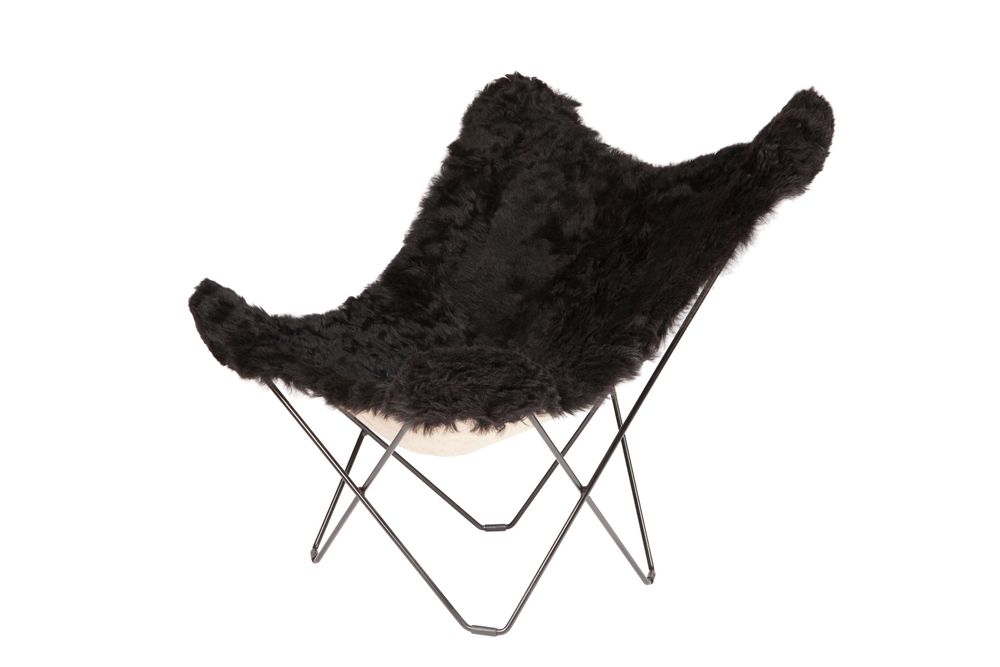 Objets design - Iceland Marisposa (fauteuil en laine) - Structure Noire - CUERO