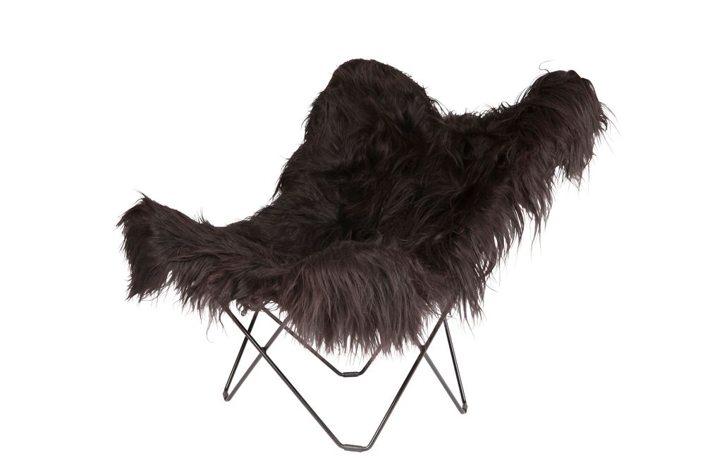 Objets design - Iceland Marisposa (fauteuil en laine) - Structure Noire - CUERO