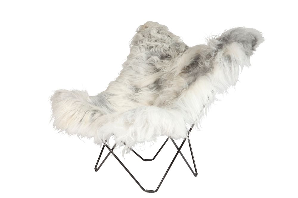 Objets design - Iceland Marisposa (fauteuil en laine) - Structure Noire - CUERO