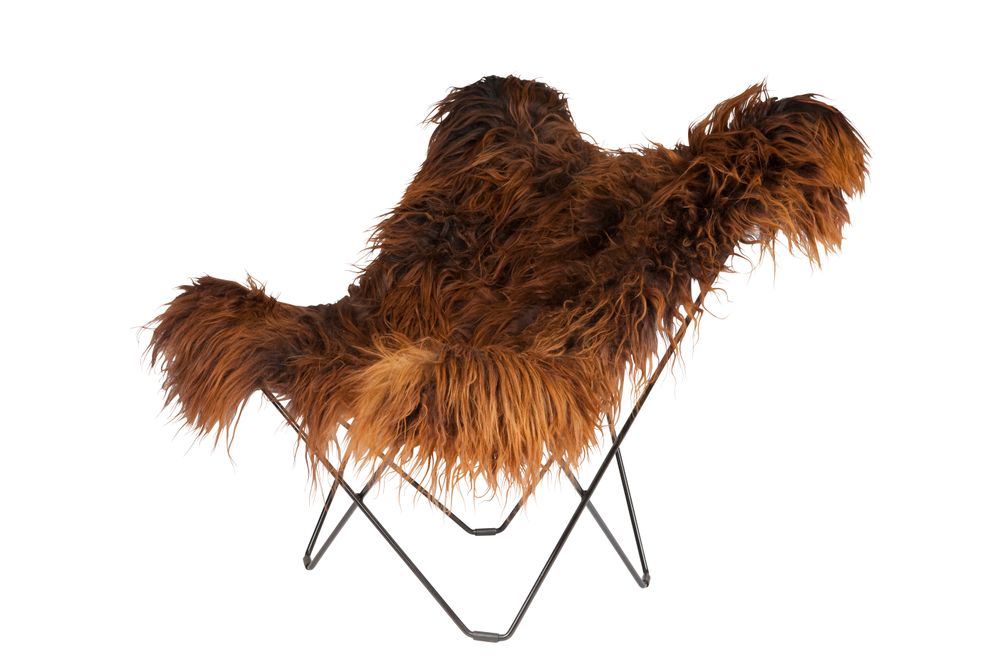 Objets design - Iceland Marisposa (fauteuil en laine) - Structure Noire - CUERO