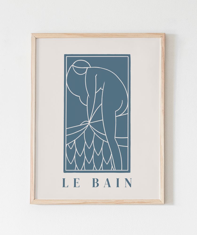 Poster - ILLUSTRATION - THE BEACH - DAVID & DAVID STUDIO