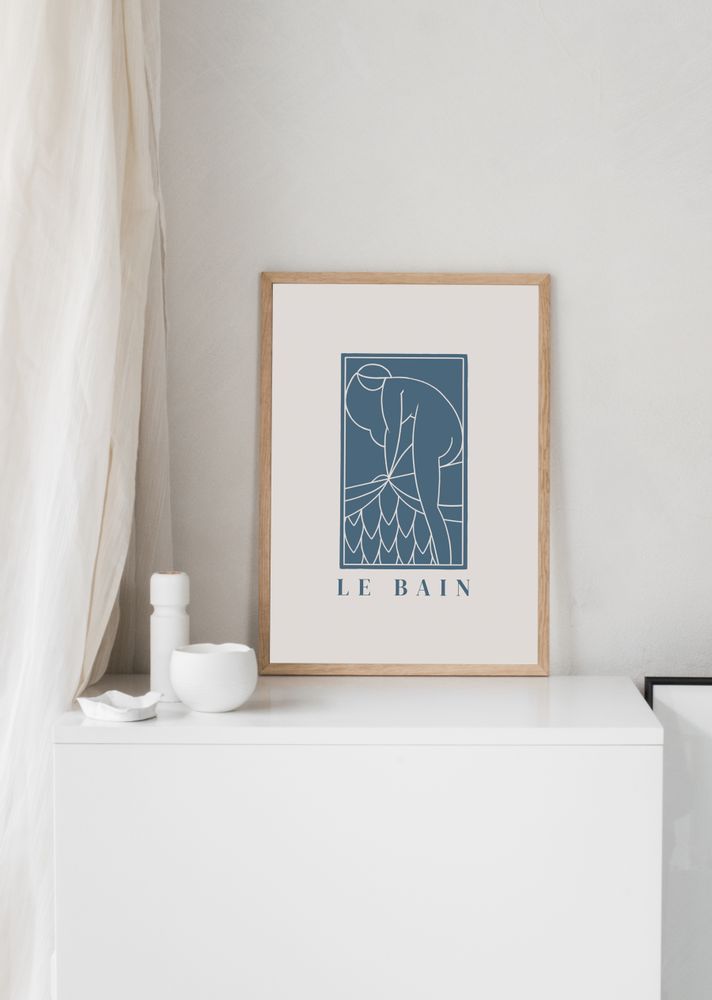 Poster - ILLUSTRATION - THE BEACH - DAVID & DAVID STUDIO