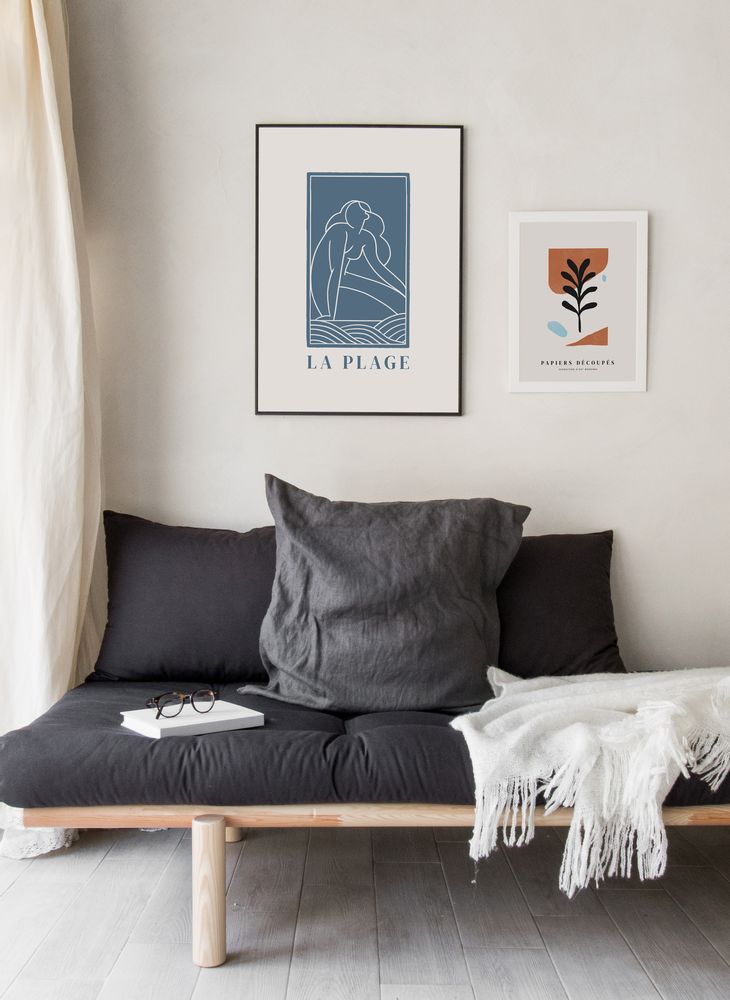 Poster - ILLUSTRATION - THE BEACH - DAVID & DAVID STUDIO