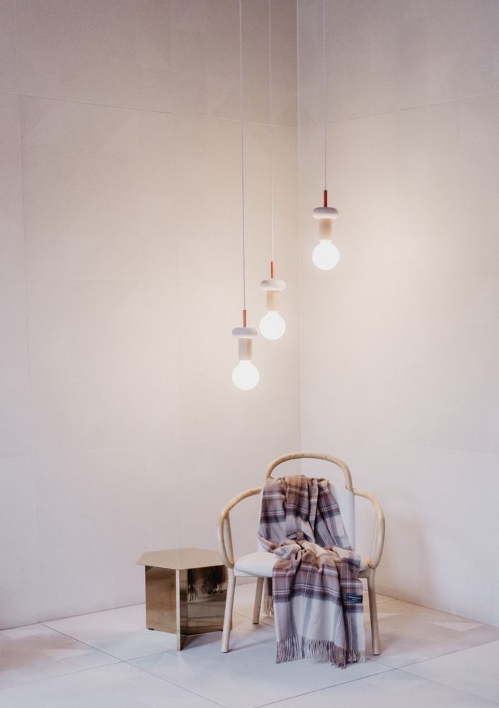 Plaids - Couverture en laine d'agneau in Stewart Natural Dress Tartan. - THE TARTAN BLANKET CO.