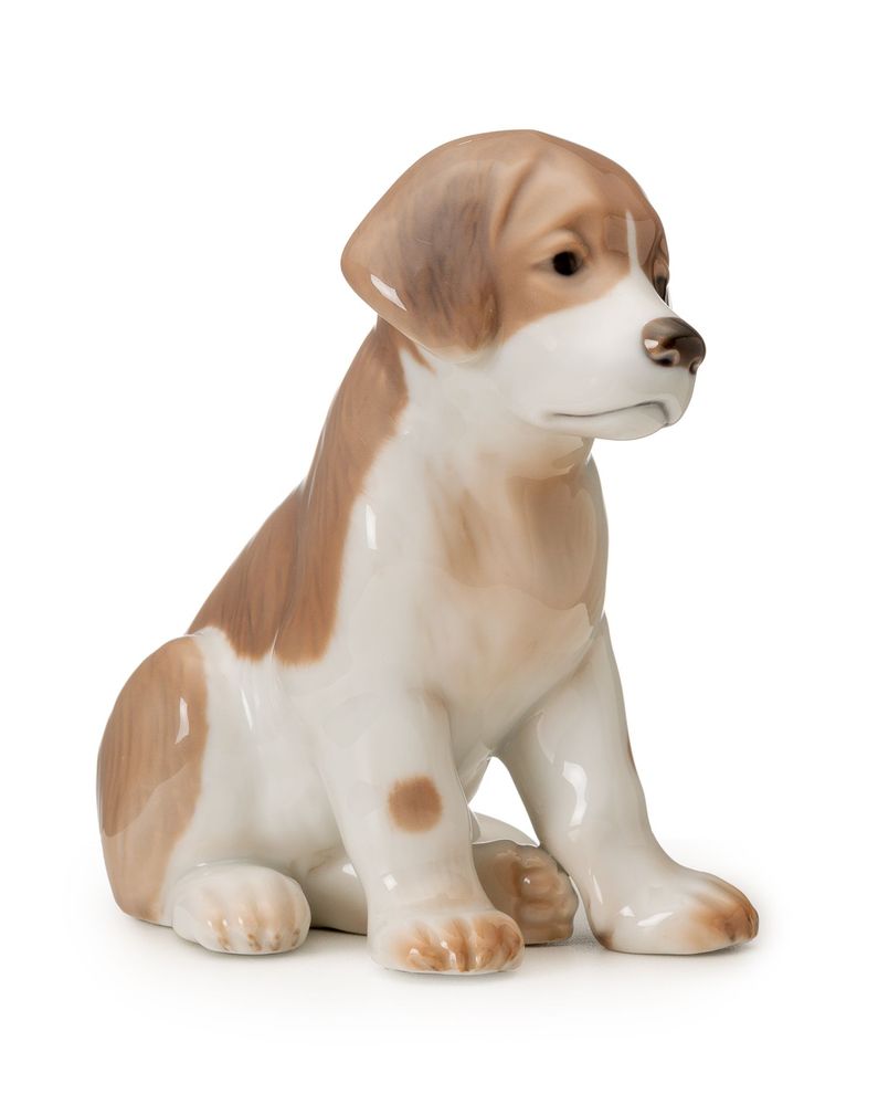 Sculptures, statuettes and miniatures - White cat sitting - ROYAL COPENHAGEN