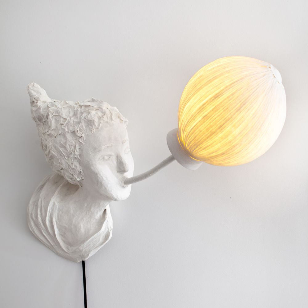 Pièces uniques - Souffleur, applique lumineuse - PAPIER À ÊTRES