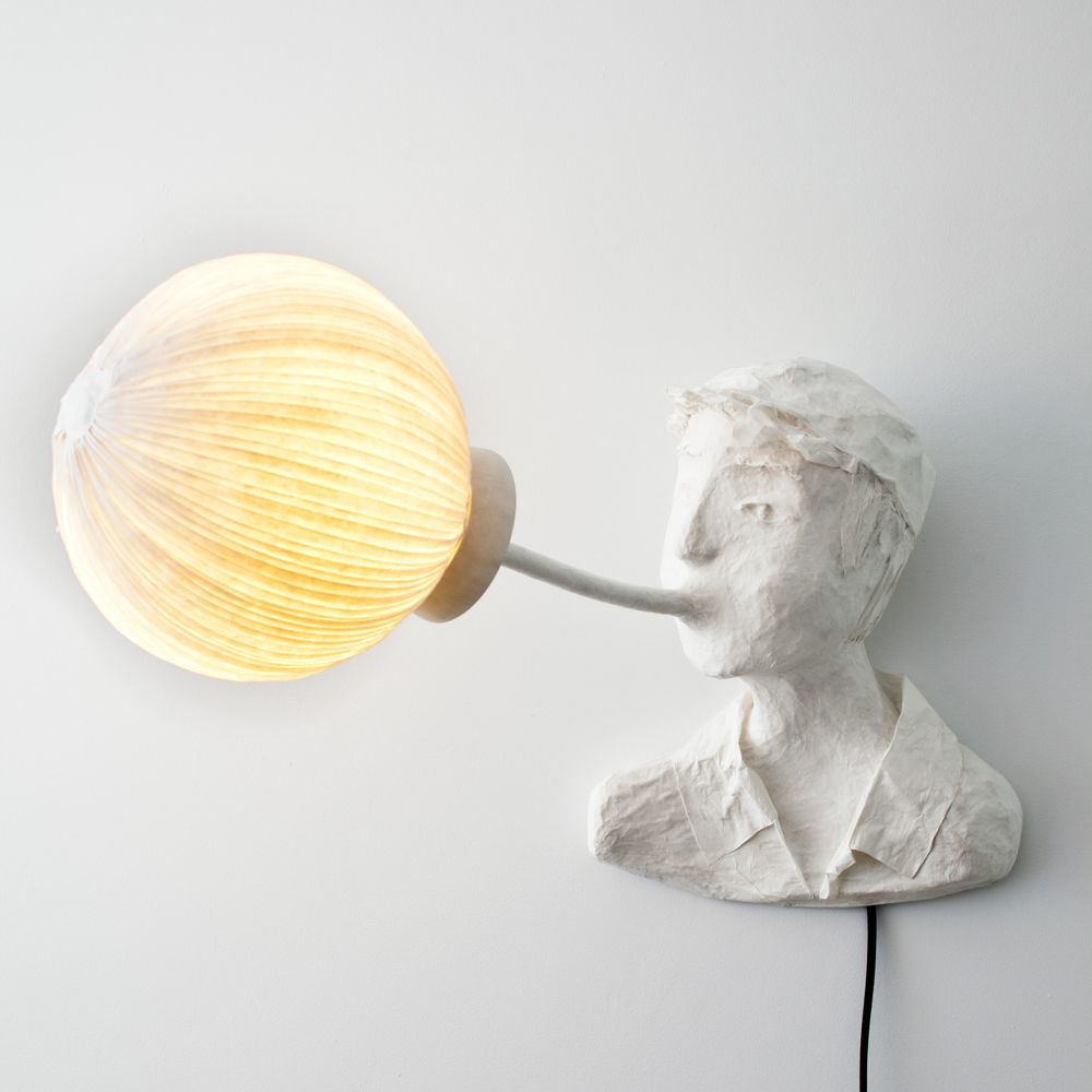 Pièces uniques - Souffleur, applique lumineuse - PAPIER À ÊTRES