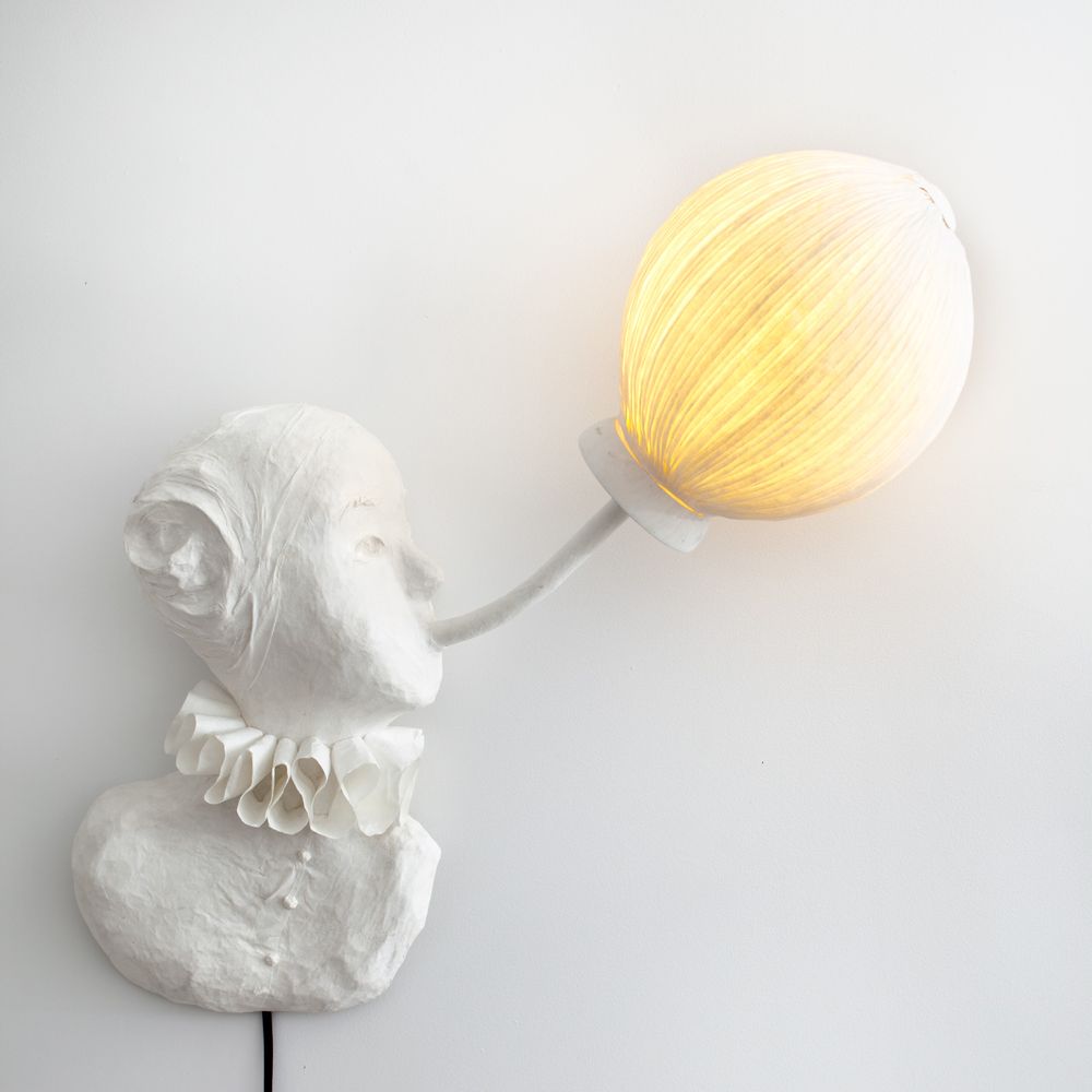 Pièces uniques - Souffleur, applique lumineuse - PAPIER À ÊTRES