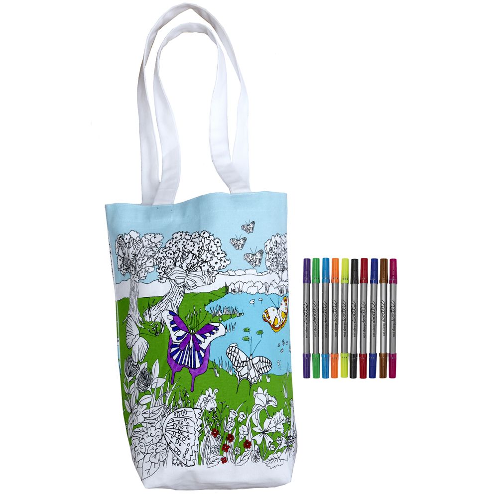 Bags and totes - butterfly colour & carry tote bag - EATSLEEPDOODLE