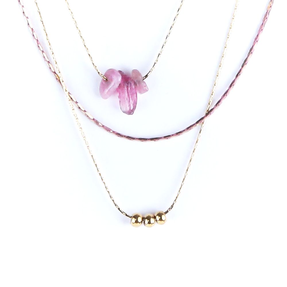 Bijoux - Collier triple Tourmaline  - LITCHI