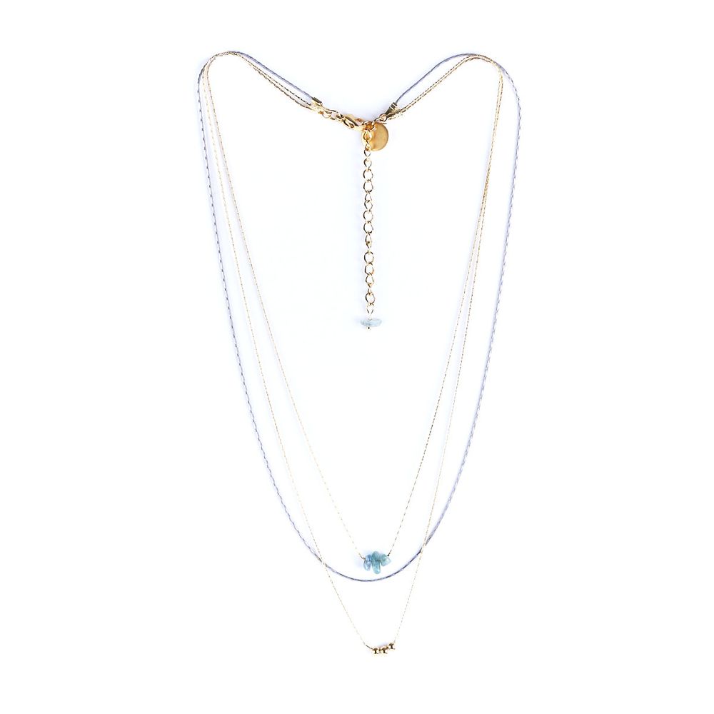 Bijoux - Collier triple Tourmaline  - LITCHI