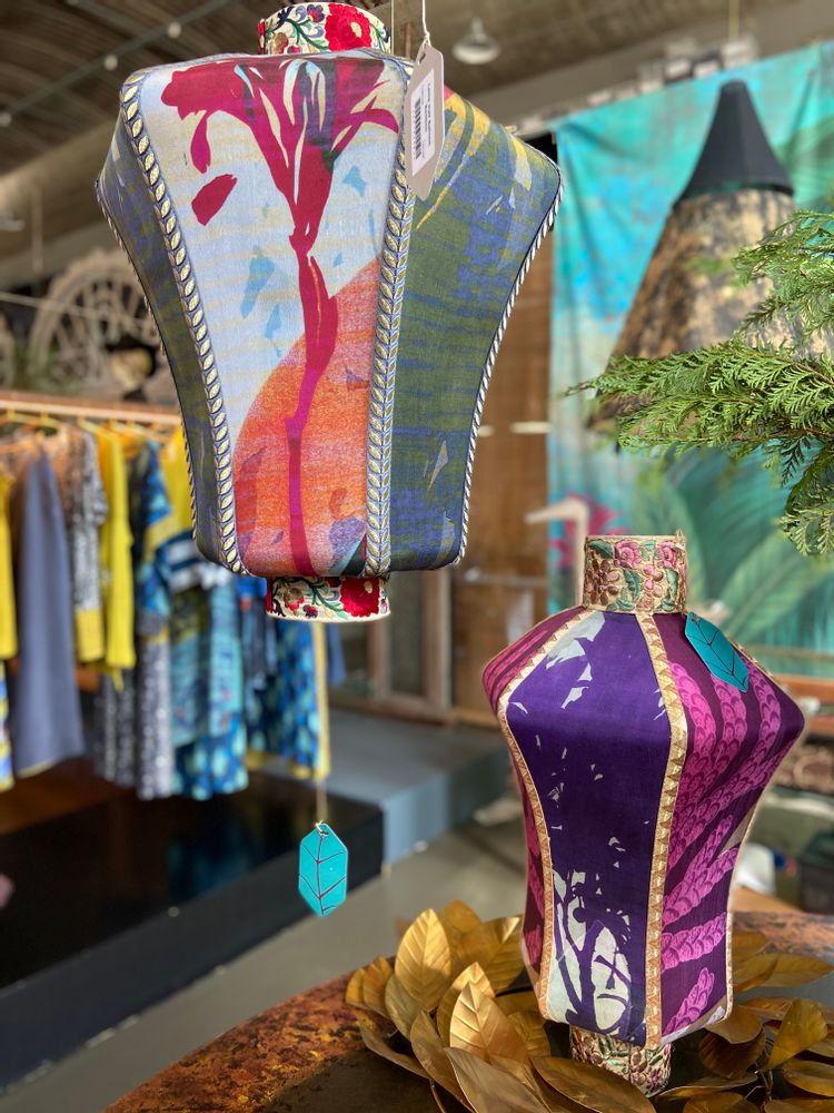 Design objects - Skardu Medium Oasis silk lamp - TRACES OF ME