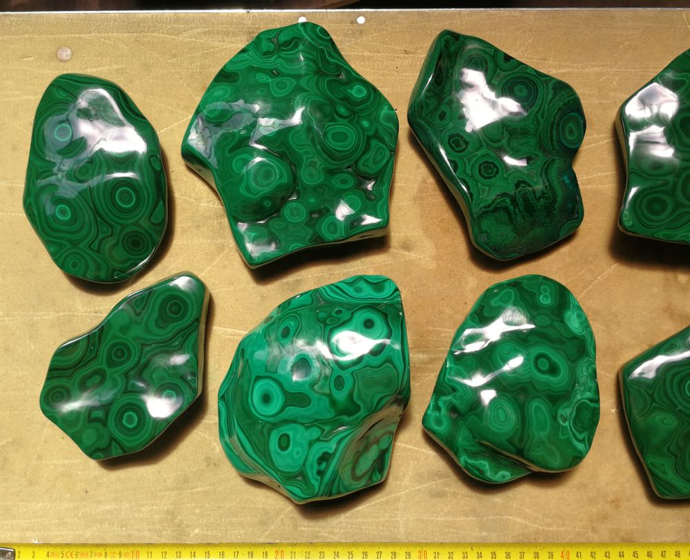 Objets de décoration - Blocs de Malachite, cabinet de curiosités - METAMORPHOSES