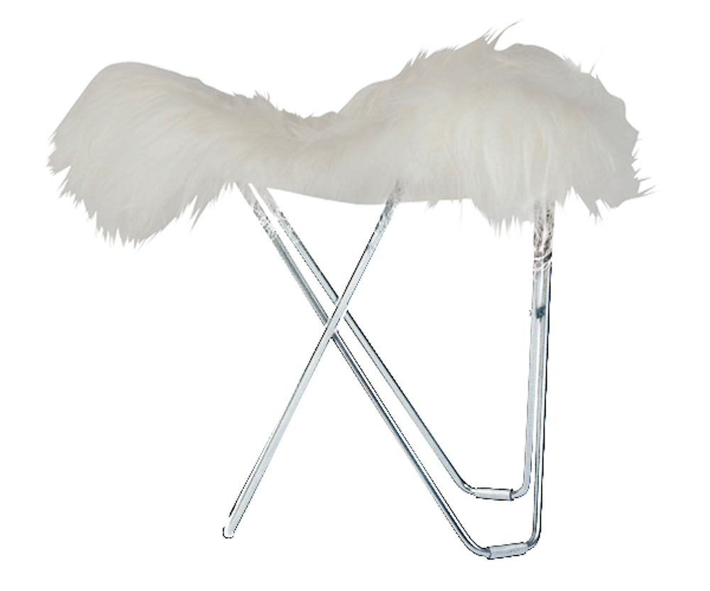 Tabourets pour collectivités - Iceland Flying Goose (laine) - Structure Chrome - CUERO