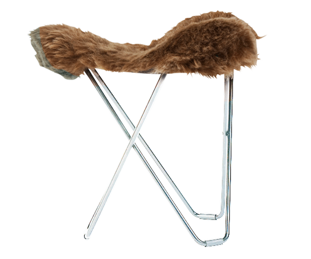 Tabourets pour collectivités - Iceland Flying Goose (laine) - Structure Chrome - CUERO