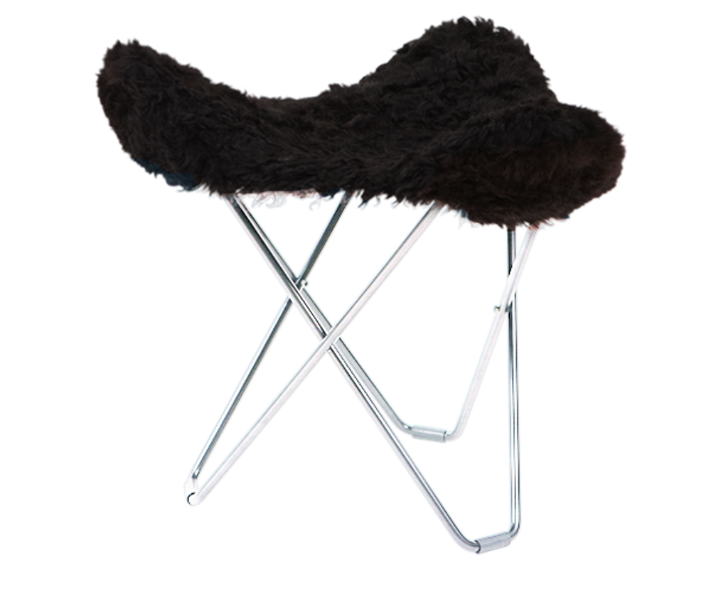 Tabourets pour collectivités - Iceland Flying Goose (laine) - Structure Chrome - CUERO