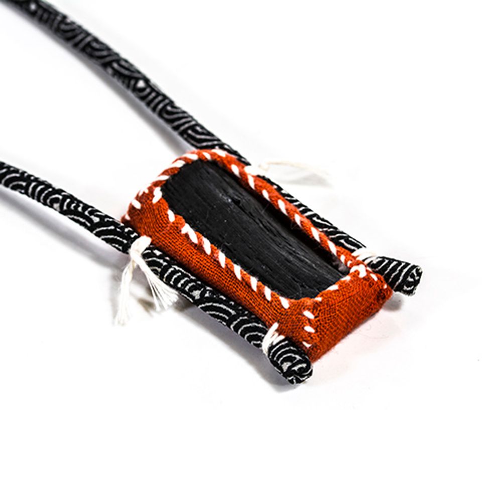 Jewelry - KOFU-EDAMAKI Long Necklace - CHARCOAL ESKIMEÏT