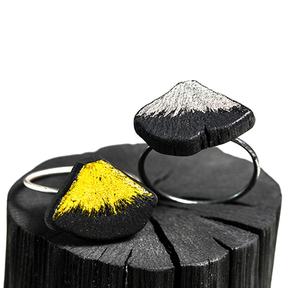 Bijoux - Bague BLUE-MINI/KIN-HIRA/KAKU/DAI/FUJI - CHARCOAL ESKIMEÏT