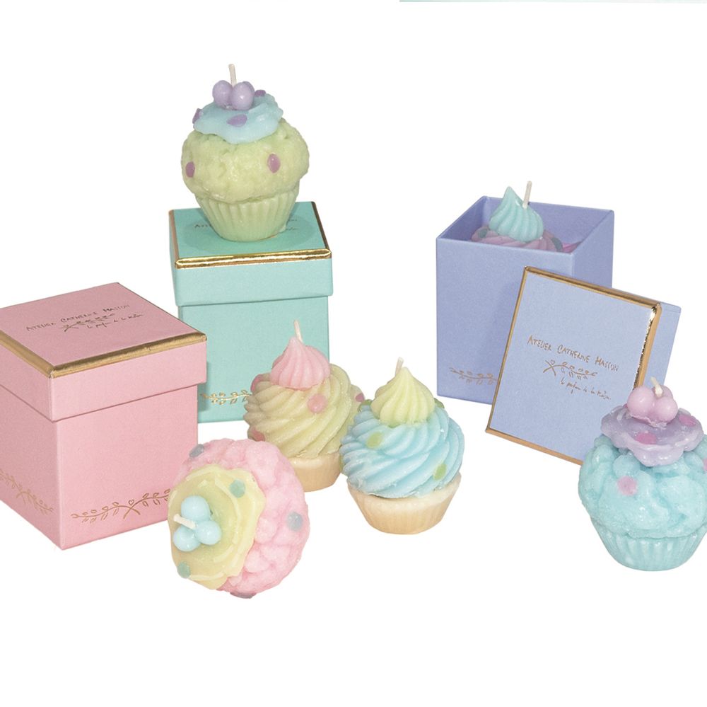 Gifts - Scented candles Religieuses and cupcakes - ATELIER CATHERINE MASSON