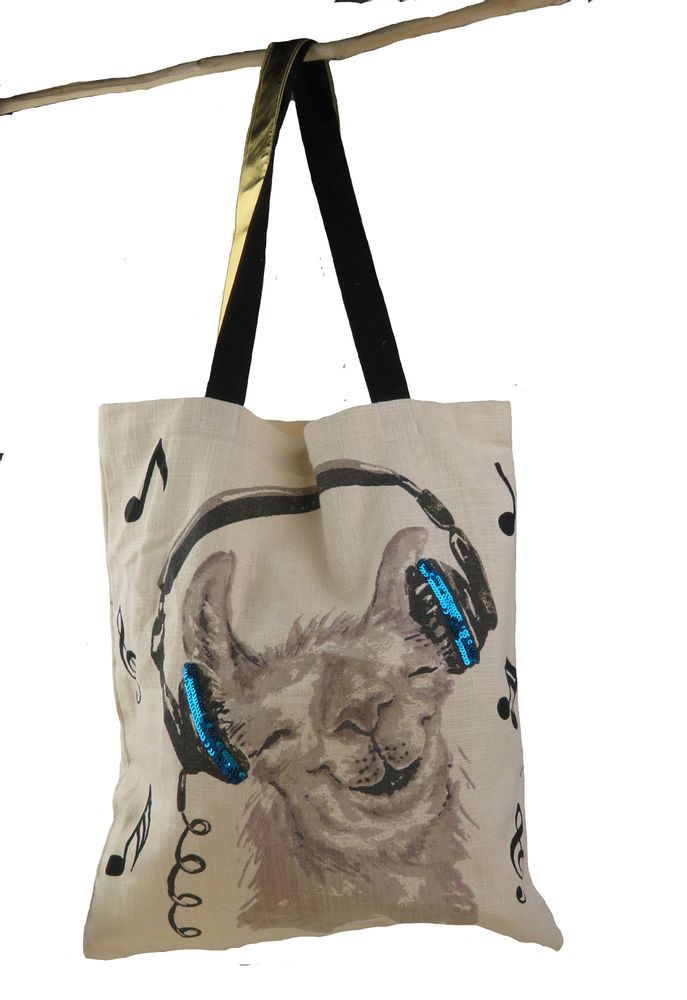 Cadeaux - Sacs shopping en coton et paillettes - SUPPLEMENT D'AM / PAPETERIE EPIGRAM