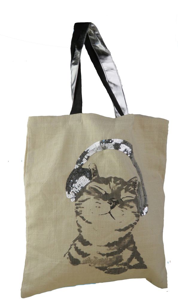Cadeaux - Sacs shopping en coton et paillettes - SUPPLEMENT D'AM / PAPETERIE EPIGRAM