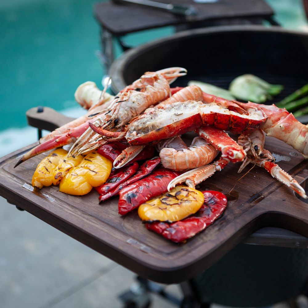 Barbecues - Planche BBQ XL Carré | Noyer - DUTCHDELUXES INTERNATIONAL BV