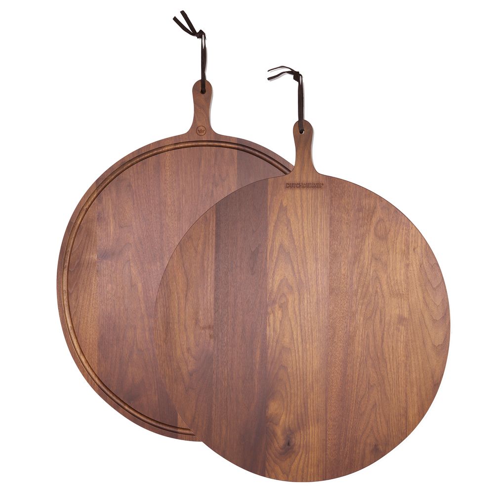 Barbecues - Planche à Pain XL Ronde | Noyer - DUTCHDELUXES INTERNATIONAL BV
