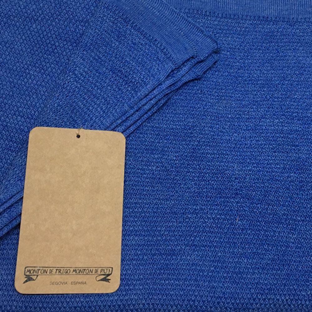 Scarves - Scarf 100% Merino Wool Blue - MONTÓN DE TRIGO MONTÓN DE PAJA