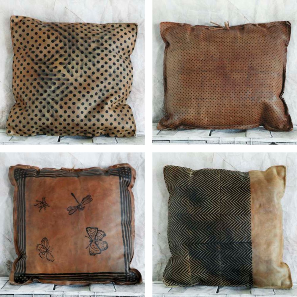 Cushions - LEATHER BAGS - BERTOZZI