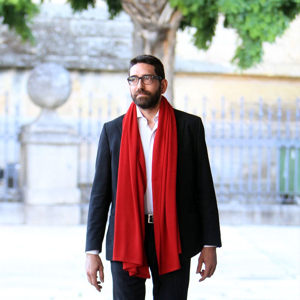 Homewear - Scarf 100% Merino Wool Red - MONTÓN DE TRIGO MONTÓN DE PAJA