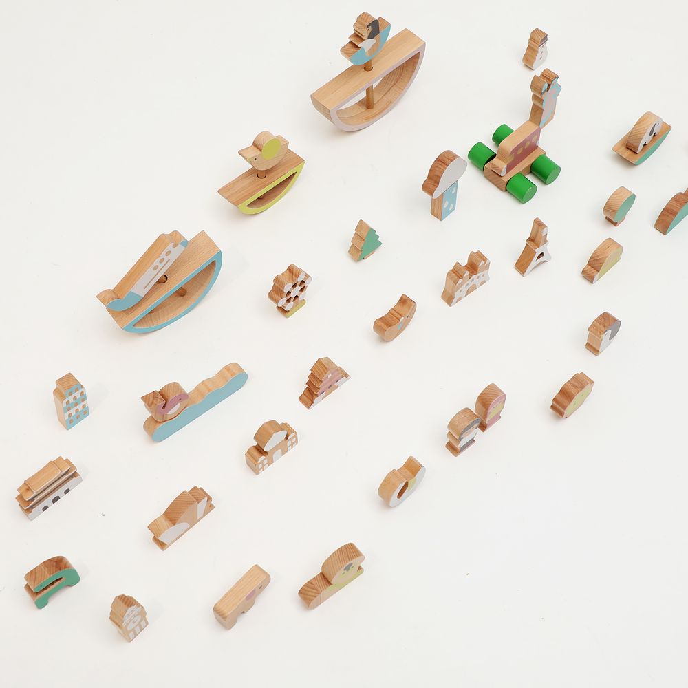 Objets design - MY BLOCKS (jouets en bois) - ROUND GROUND