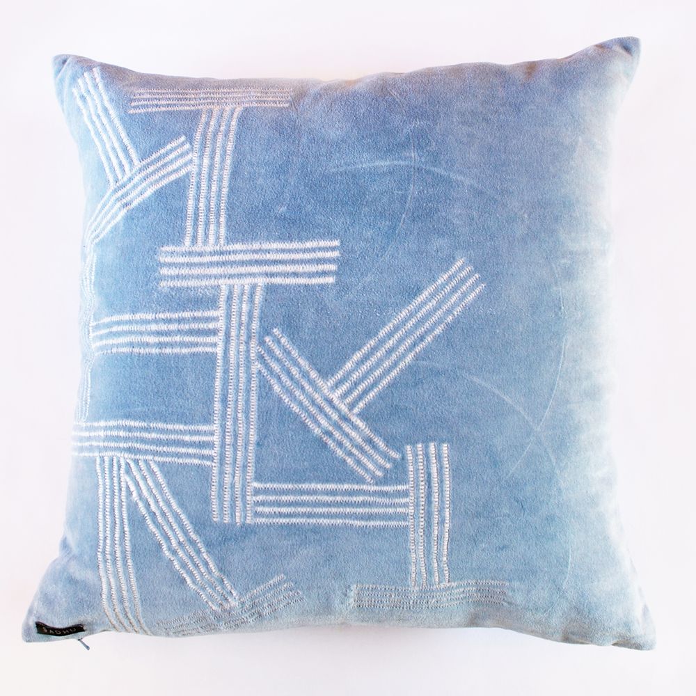 Fabric cushions - Embroidered Cushion covers - SADHU HANDMADE NATURALS