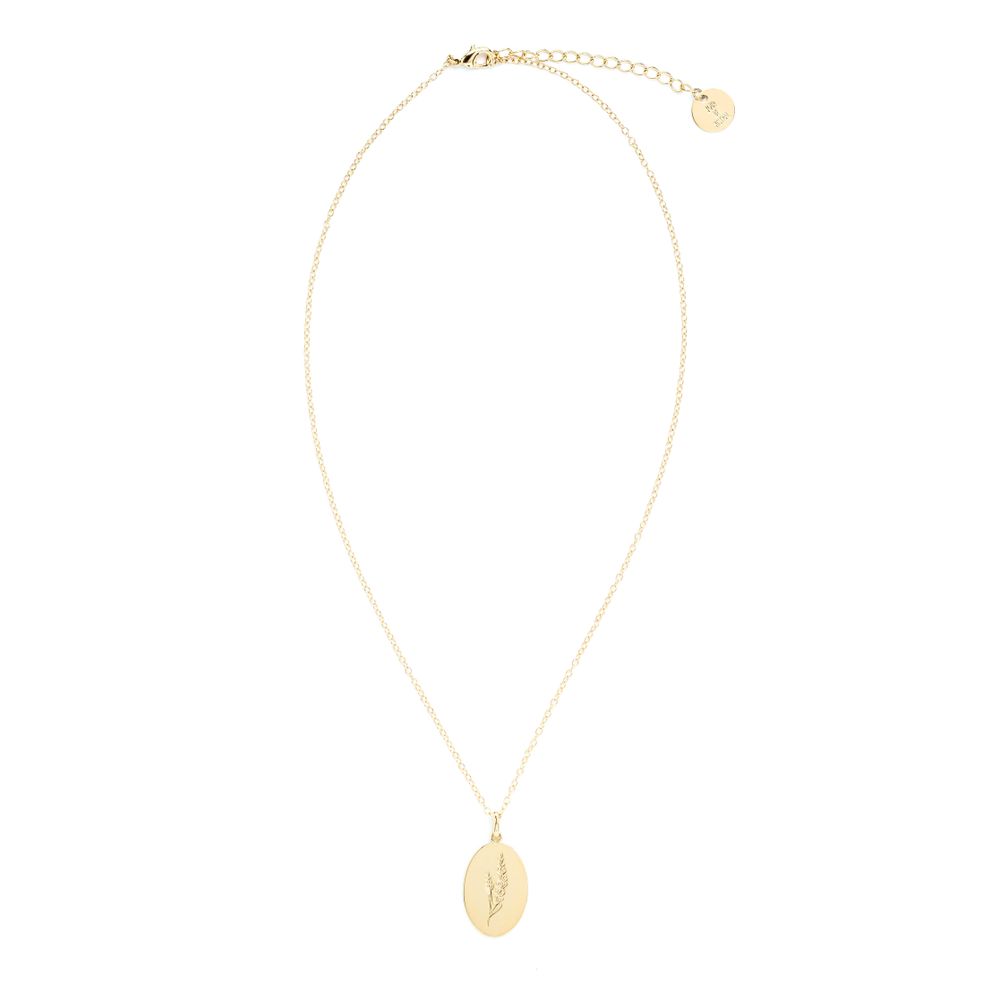 Bijoux - Collier médaillon lavande - JOUR DE MISTRAL
