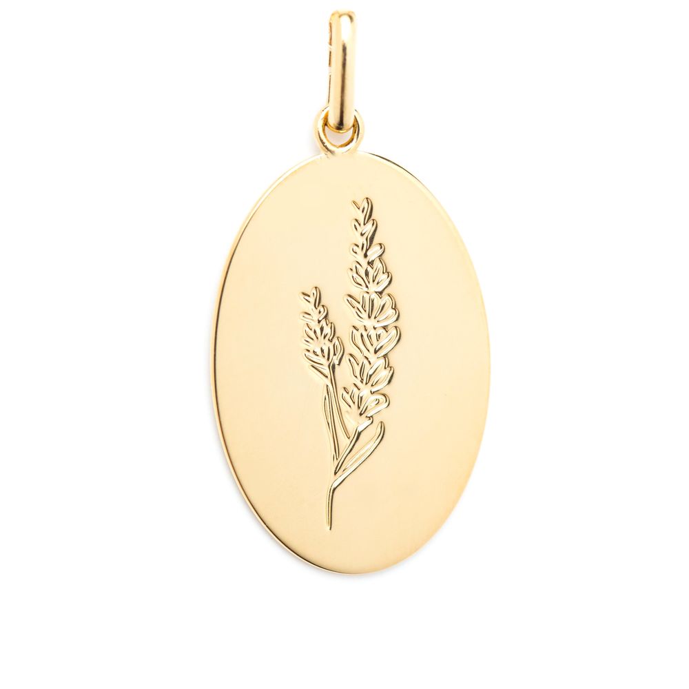 Bijoux - Collier médaillon lavande - JOUR DE MISTRAL