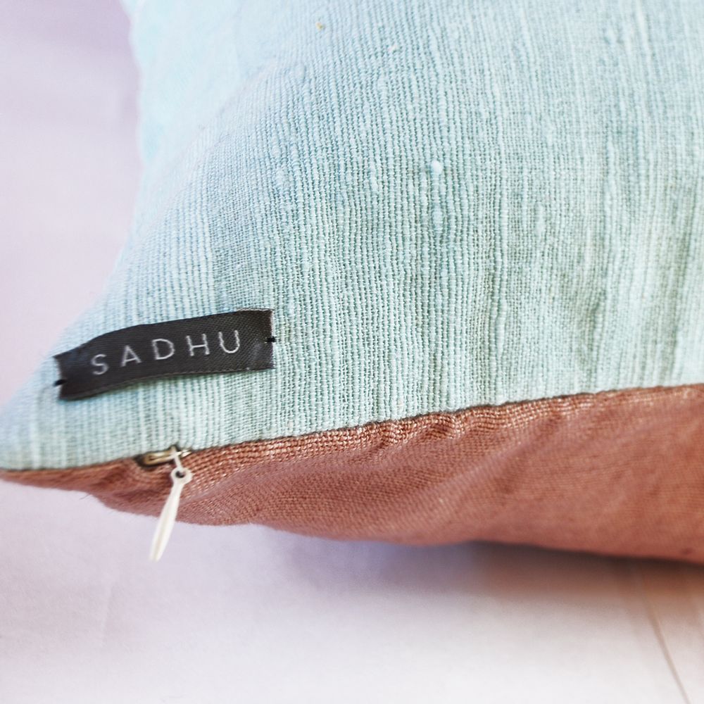 Fabric cushions - Embroidered Cushion covers - SADHU HANDMADE NATURALS