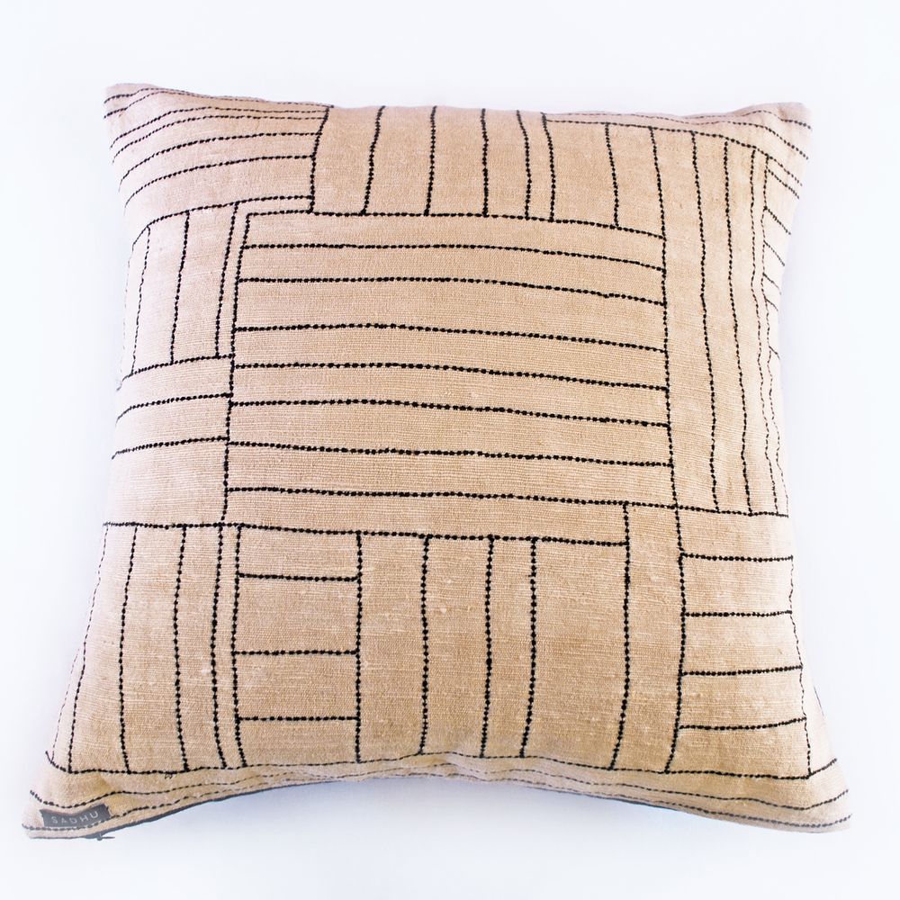 Fabric cushions - Embroidered Cushion covers - SADHU HANDMADE NATURALS