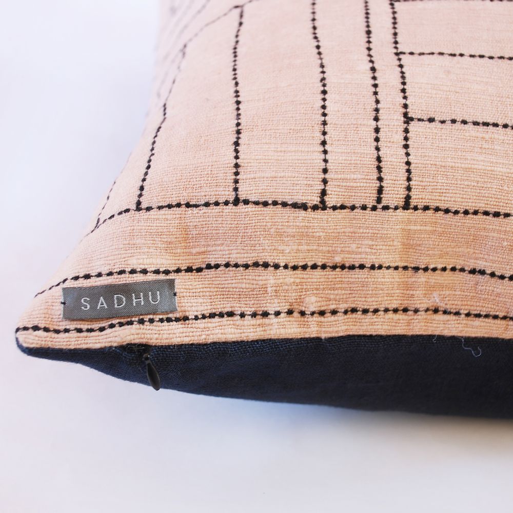 Fabric cushions - Embroidered Cushion covers - SADHU HANDMADE NATURALS