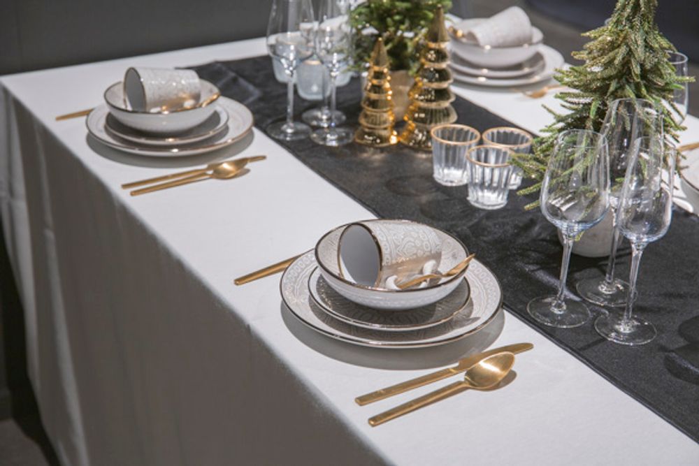Everyday plates - MURANO BEIGE - GREEN - COSY ET TRENDY
