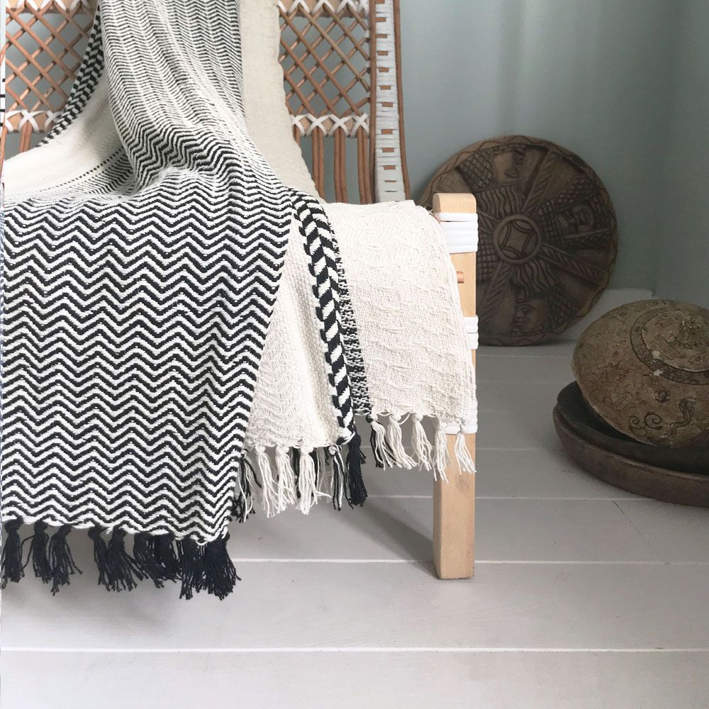 Plaids - Berber offwhite throws, different colors and qualities - MALAGOON