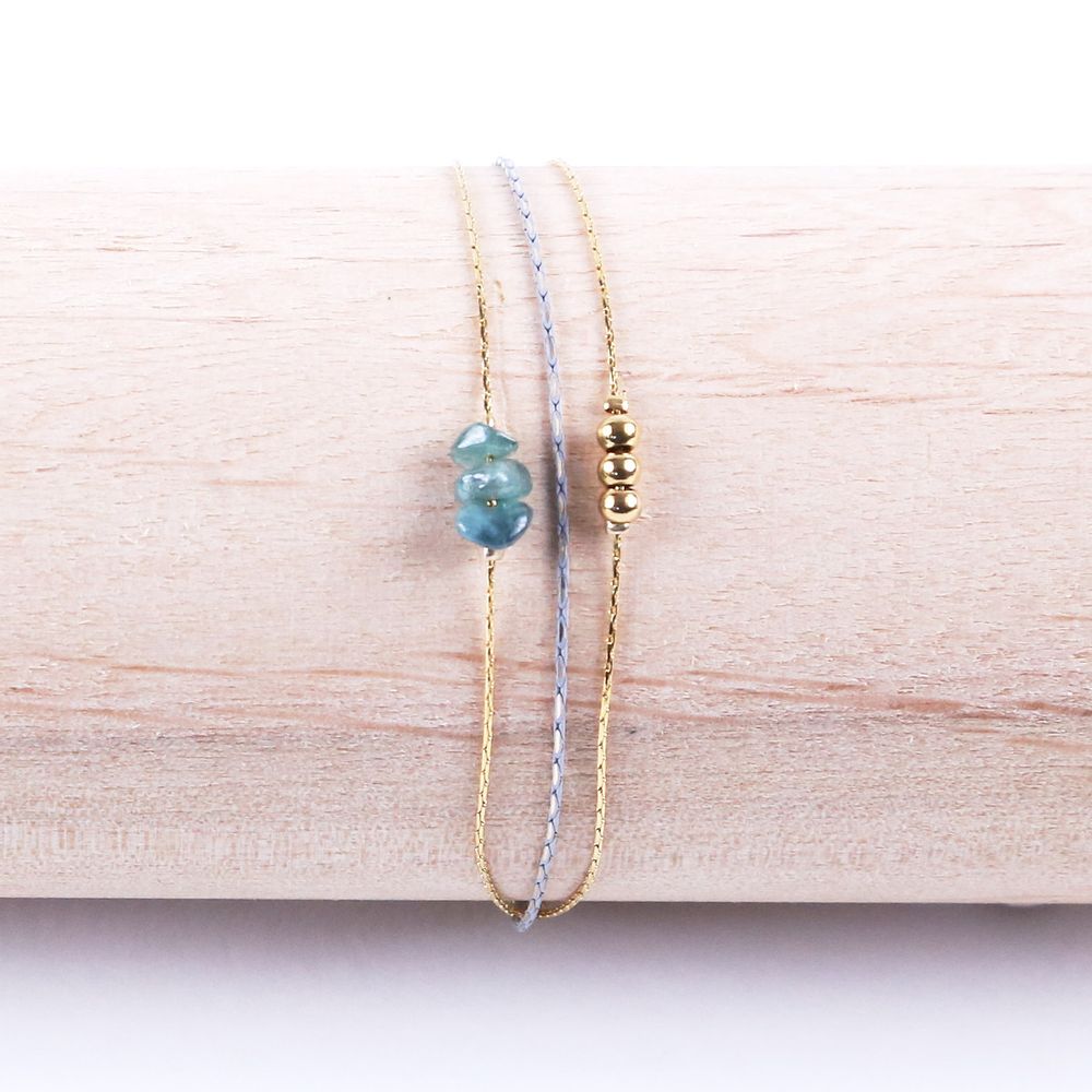 Jewelry - Tourmaline Triple Bracelet - LITCHI