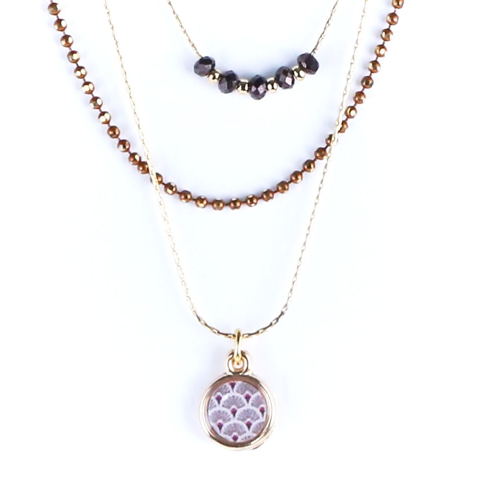 Jewelry - Triple necklace Belles vagabondes - LITCHI