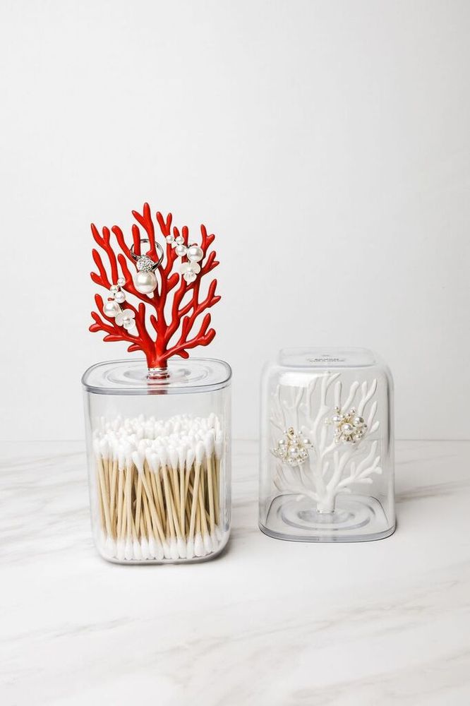 Storage boxes - Coral Container - Ocean Bathroom Collection : Eco-Friendly Material 100% recyclable - QUALY DESIGN OFFICIAL