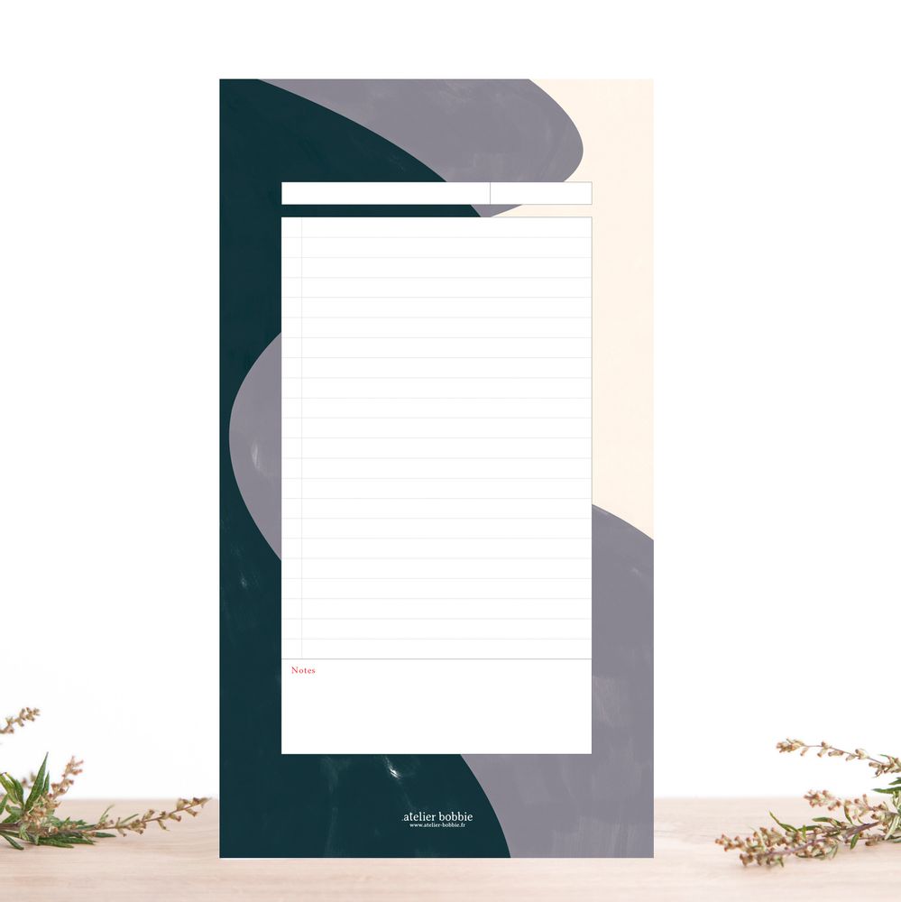Sacs et cabas - Bloc Notes 75 pages - ATELIER BOBBIE