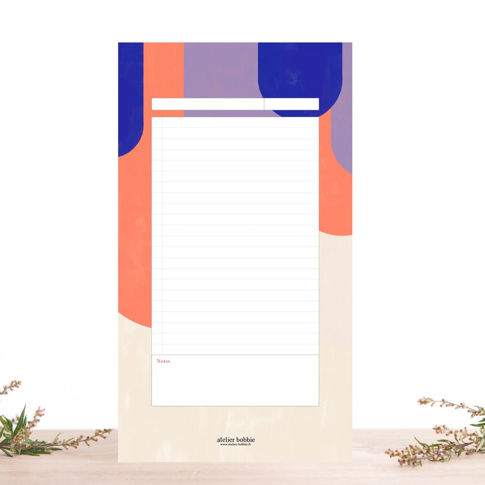 Sacs et cabas - Bloc Notes 75 pages - ATELIER BOBBIE