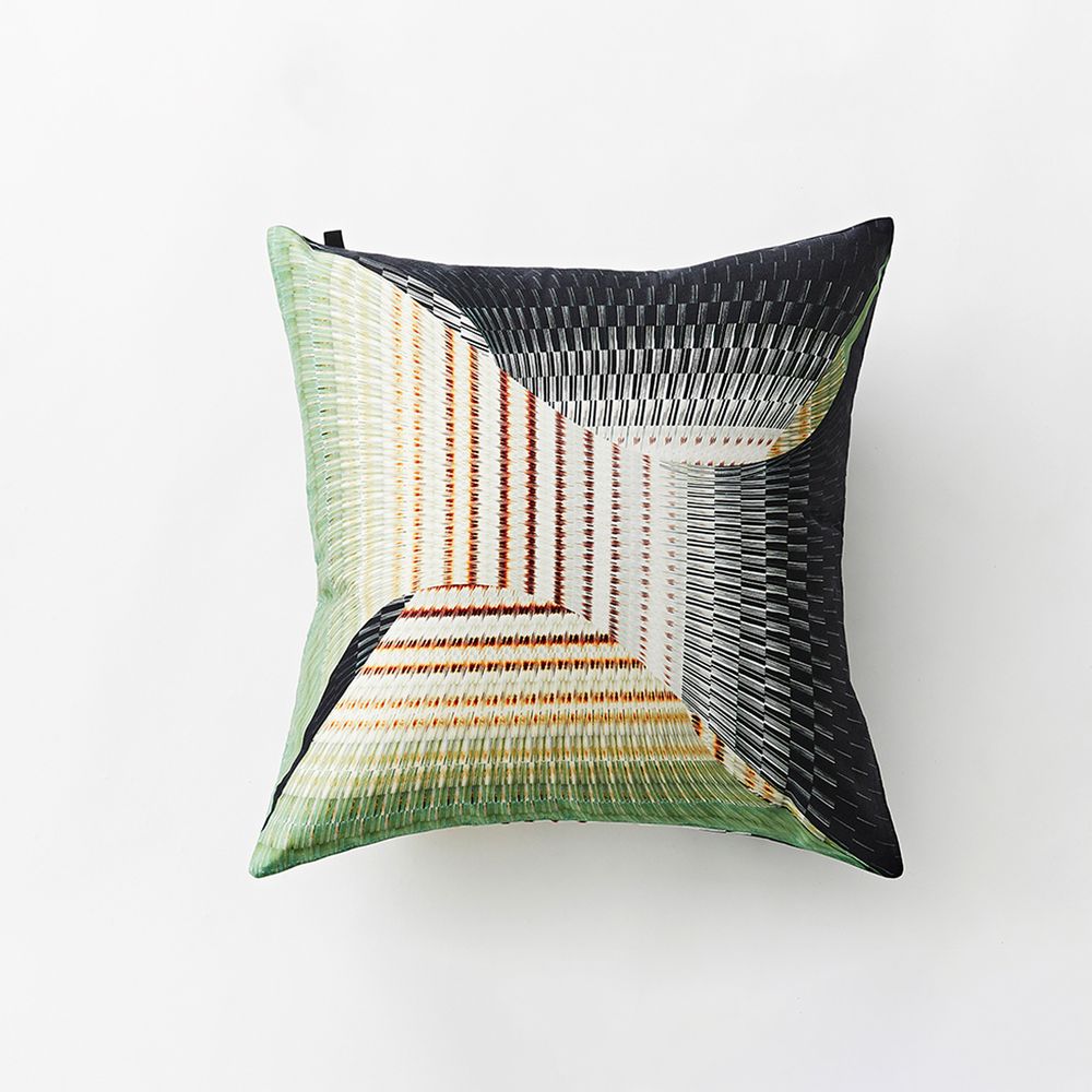 Fabric cushions - Bloomsbury Square Two-sided Cushion Covers - YEN TING CHO STUDIO