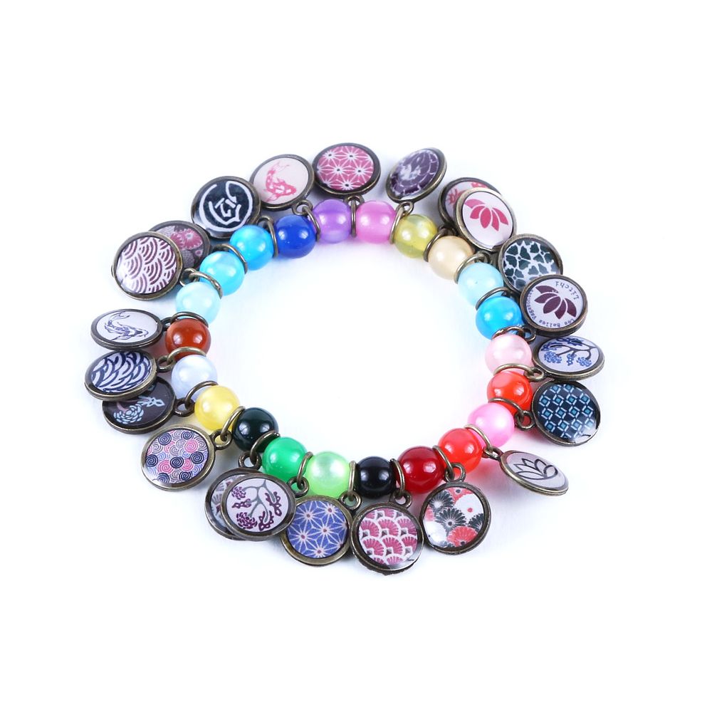 Bijoux - Bracelet médailles Litchi Classic - LITCHI