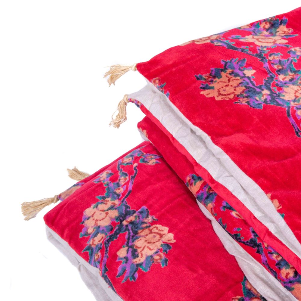 Linge de lit - COUVRE LIT en VELOURS de coton - LA SENSITIVE-LES TAMBOURS DE BRONZE