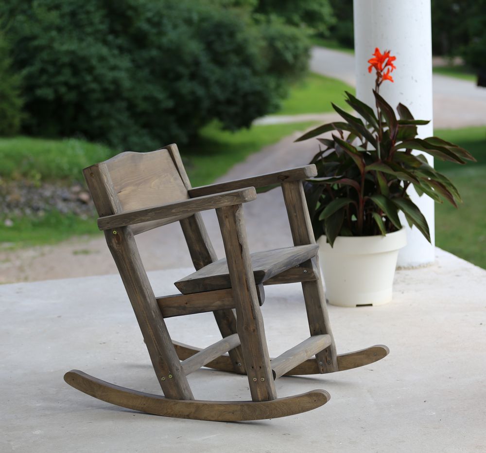 Deck chairs - EcoFurn Rustica Rocking Chair - ECOFURN FINLAND